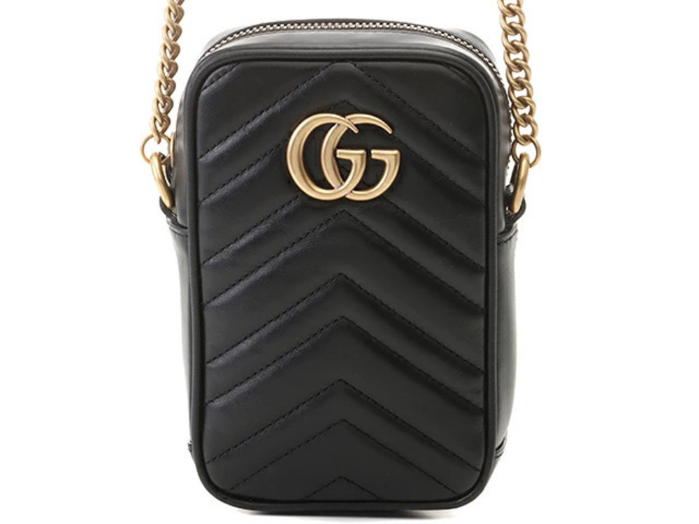 Gucci GG Marmont Bag Black Quilted Leather